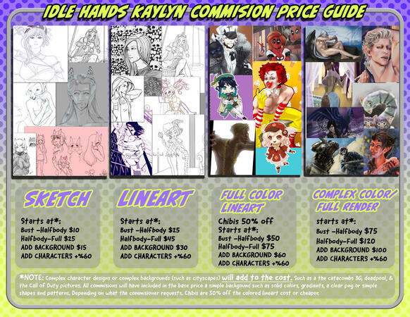 Idle Hands Kaylyn commission prices